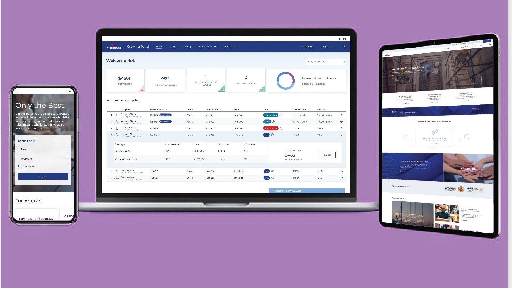 Unifying the Digital Experience of a Commercial Insurer